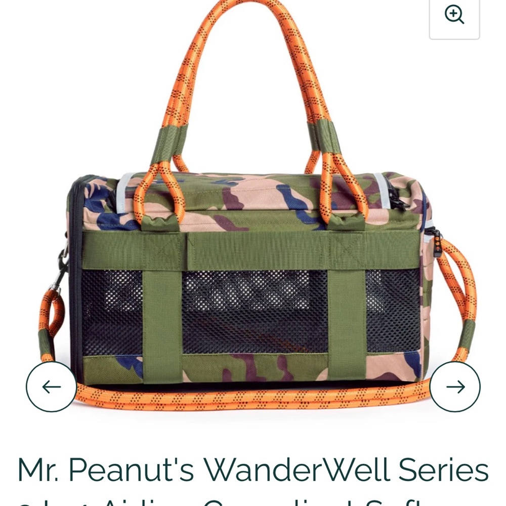 Wanderwell Mr Peanuts Camo Pet Carrier